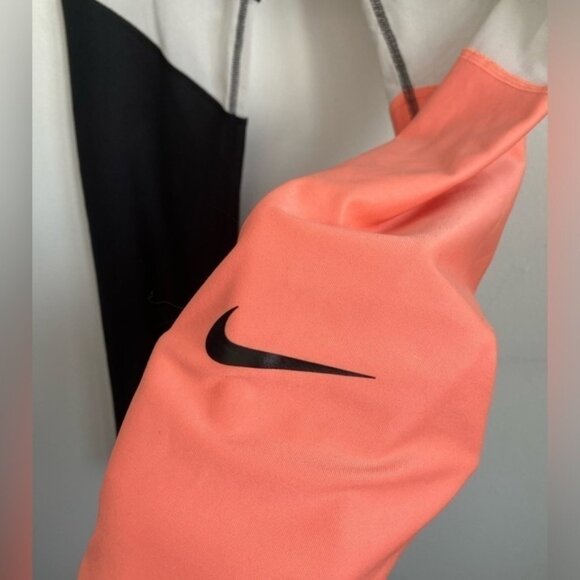 NikePowerVictoryTightFitHighRiseLeggingsBlackWhiteHyperPinkSmall - Picture 3 of 7